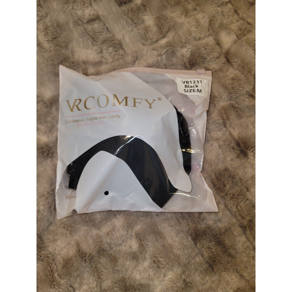 NWT VR Comfy Bra Size Medium Black